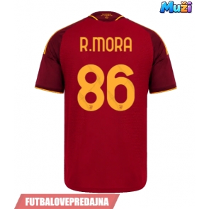 Lacne Muži Futbalové dres AS Roma Rodrigo Mora #86 2026-27 Krátky Rukáv - Domáci